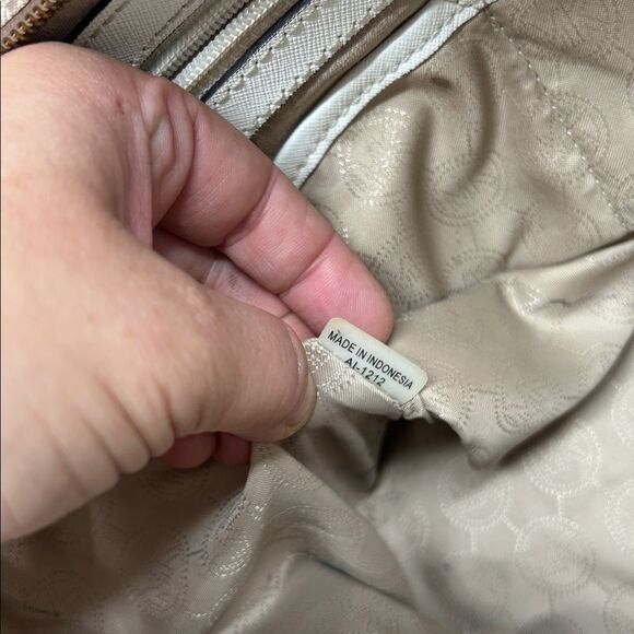 2828 Michael Kors White Leather Briefcase Handbag 243452828 - Picture 11 of 16